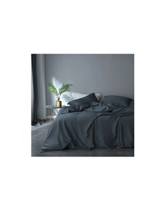 Комплект постельного белья 1 5 спальный gently dark blue синий 43x10x32 см Elhomme