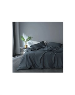 Комплект постельного белья евро макси gently dark blue синий 43x10x32 см Elhomme