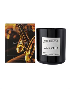 Свеча ароматическая mise en scene jazz club черный 7x8x7 см Ambientair