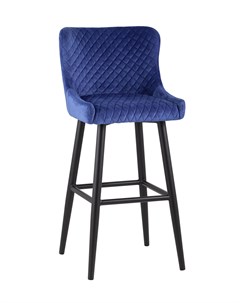 Стул барный ститч синий 48x109x42 см Stool group