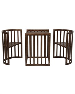 Кроватка детская kids simple коричневый 124x86x65 см Polini