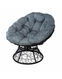 Кресло с пружиной papasan серый 98x80x88 см Ecodesign