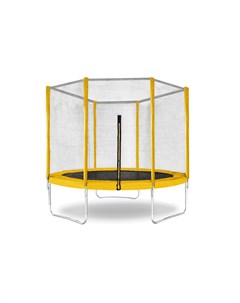 Батут Trampoline 10 ft 305 cм желтый с защитной сеткой Kmc