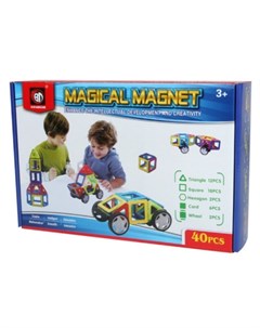 Конструктор Магнитный 40 деталей 702A Qunxing toys