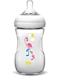 Бутылочка для кормления SCF627 21 Natural Фламинго 260мл Philips avent