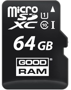 Карта памяти 64GB microSD Class 10 UHS I 3 in1 memory set SD adapter USB cardreader M1A4 0640R12 Goodram