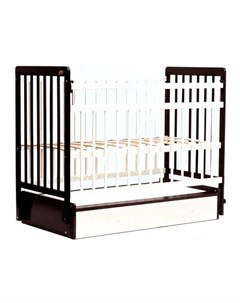 Классическая детская кроватка Euro Style М 01 10 04 орех темный слоновая кость Bambini