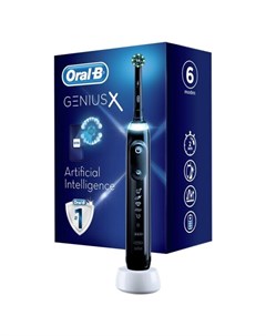 Электрическая зубная щетка braun genius x d706 513 6 черный Oral-b