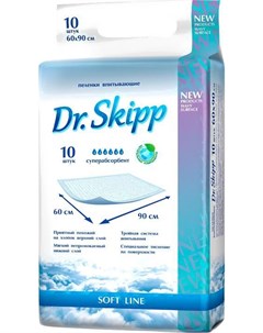 Пеленки одноразовые 60x90 10шт Dr.skipp