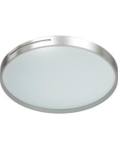 Потолочный светильник 2076 DL SN 027 св к GETA SILVER пластик LED 48Вт 3000 6500К D390 IP43 пульт ДУ Sonex