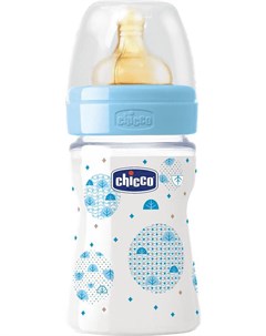 Бутылочка для кормления Well Being Boy с латексной соской 150мл Chicco