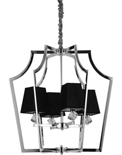 Подвесная люстра LDP 1249 4 CHR BK Lumina deco