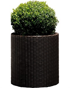 Кашпо Cylinder Planter L коричневый 223947 Keter