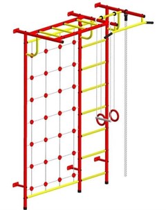 Детский спортивный комплекс С4С красный желтый Пионер