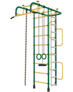 Детский спортивный комплекс 3М зеленый желтый Пионер