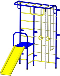 Детский спортивный комплекс С107 синий желтый Пионер