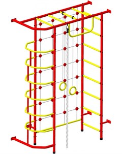 Детский спортивный комплекс 9 красный желтый Пионер