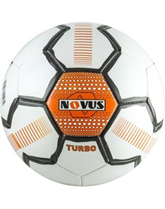 Футбольный мяч Turbo 3 White Black Orange Novus