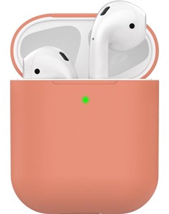 Чехол для наушников Ultra Slim AirPods 1 2 персиковый D_47040 Deppa