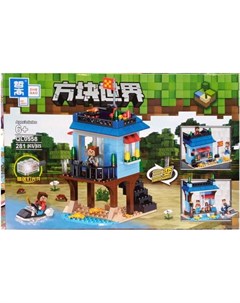 Конструктор Zhe Gao Майнкрафт Спасательная станция QL0558 Lepin