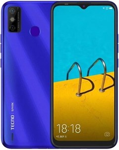 Мобильный телефон Spark 6 Go 32Gb 2Gb Aqua Blue TCN KE5 AQBL Tecno