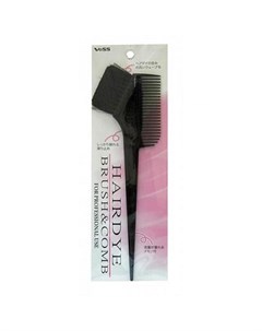 Гребень c щеткой для окрашивания волос малый hairdye brush and comb small Vess