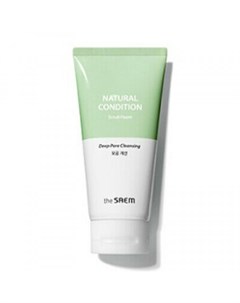 Пенка скраб для лица natural condition scrub foam deep pore cleansing The saem