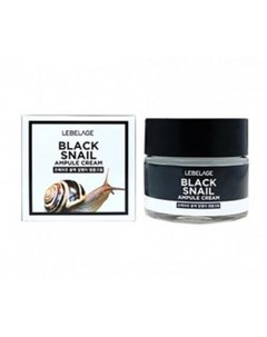 Ампульный крем с муцином чёрной улитки ampule cream black snail Lebelage