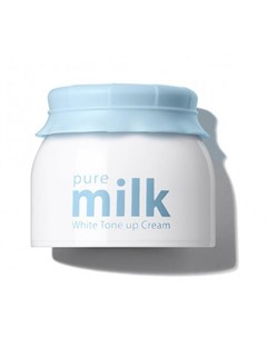 Крем для лица осветляющий pure milk white tone up cream The saem