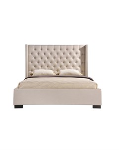 Мягкая кровать newport lux 180 200 бежевый 208 0x137x216 0 см Myfurnish