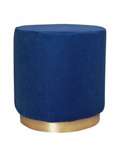 Пуф topper oval blue синий 60x40x40 см Mak-interior