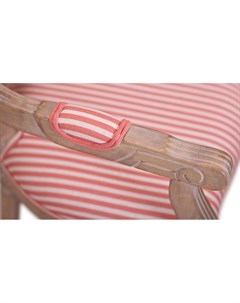 Стул с подлокотниками volker arm pink pinstripe розовый 55x95x55 см Mak-interior