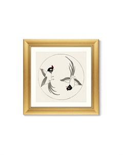 Репродукция картины в раме japanese vintage woodblock print 41 1864г мультиколор 60x60 см Картины в квартиру