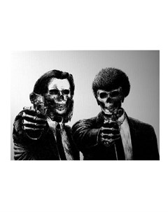 Картина pulp fiction белый 100x80x2 см Icon designe