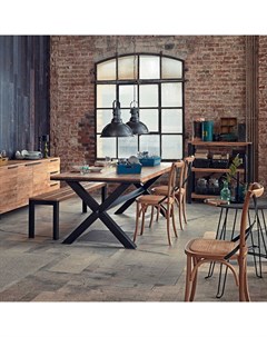 Обеденный стол tisch brooklyn бежевый 220 0x75 0x100 0 см Wood master