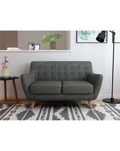 Диван двухместный picasso серый 134x83x85 см Bradexhome