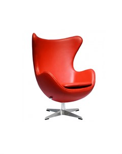 Кресло egg chair красный 76x110x77 см Bradexhome