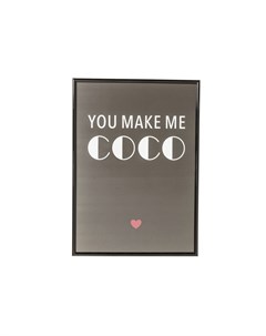 Картина в рамке you make me coco мультиколор 30x42x2 см Kare