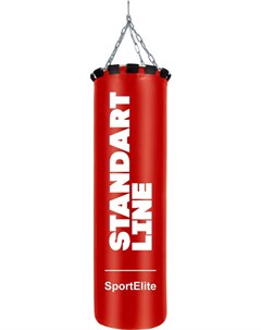 Боксерский мешок Standart line 60 см d 26 15 кг красный SL 15R Sport elite