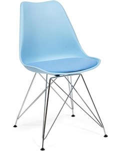 Стул TULIP IRON CHAIR mod EC 123 пластик железо 68х63х52см голубой Tetchair