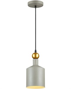 Потолочный подвесной светильник 4086 1 серый золотой Подвес Е27 1 40W BOLLI Odeon light