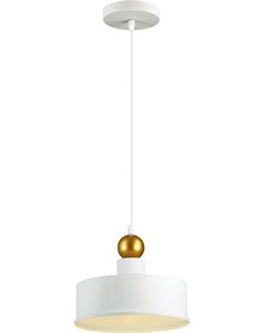 Потолочный подвесной светильник 4090 1 белый золотой Е27 1 40W BOLLI Odeon light