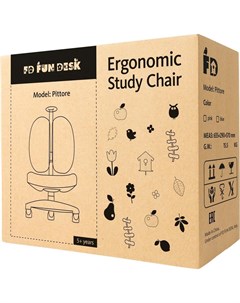 Офисное кресло детское Pittore розовый Fun desk