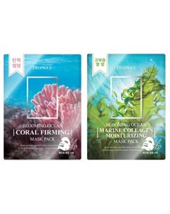 Маска для лица на тканевой основе blooming mask pack Deoproce