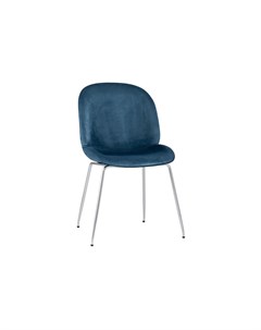 Стул beetle маренго хромированные ножки синий 46x86x54 см Stool group