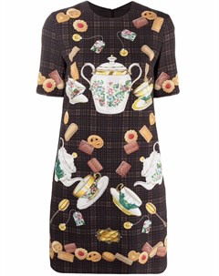 Платье футболка с принтом Tea Time Boutique moschino