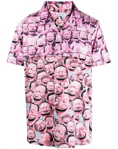 Многослойная рубашка с графичным принтом Comme des garcons shirt