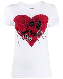 Футболка Love Plein с декором Skull Philipp plein