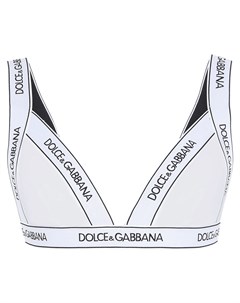 Бюстгальтер с треугольными чашками и логотипом Dolce&gabbana