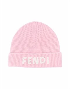 Шапка бини с вышитым логотипом Fendi kids